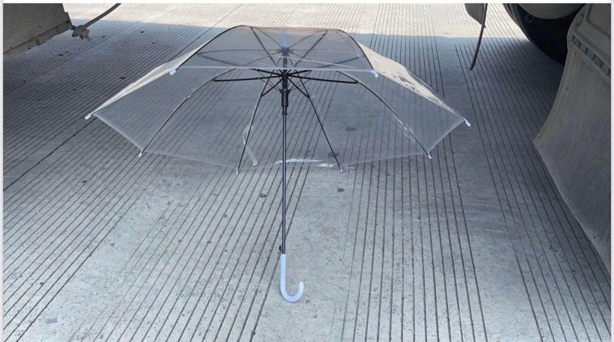 Clear Dome See Through Umbrella Transparent Rain Windproof